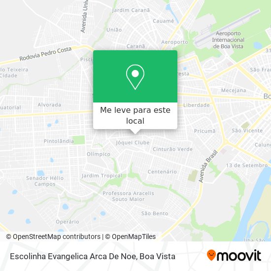 Escolinha Evangelica Arca De Noe mapa