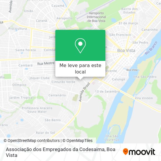 Associação dos Empregados da Codesaima mapa