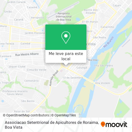 Associacao Setentrional de Apicultores de Roraima mapa