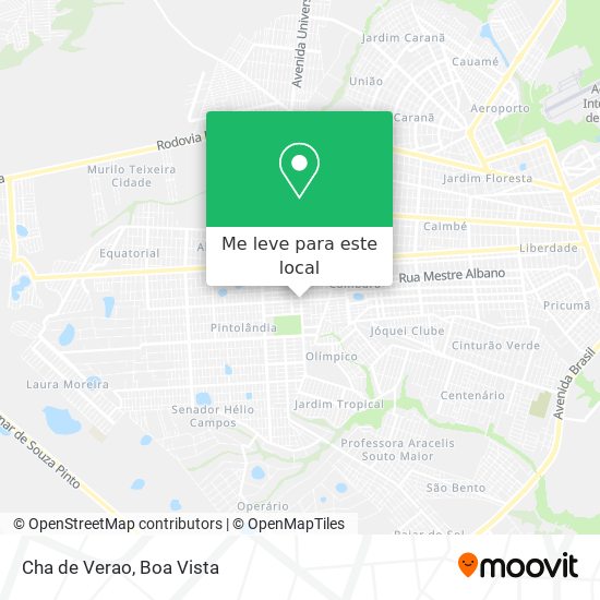 Cha de Verao mapa