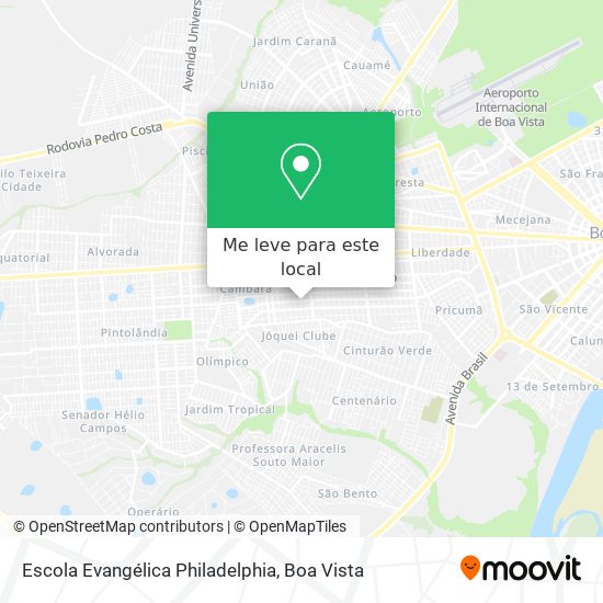 Escola Evangélica Philadelphia mapa