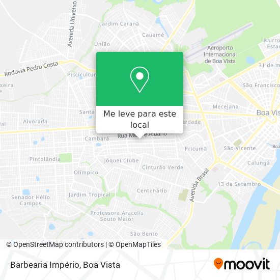 Barbearia Império mapa