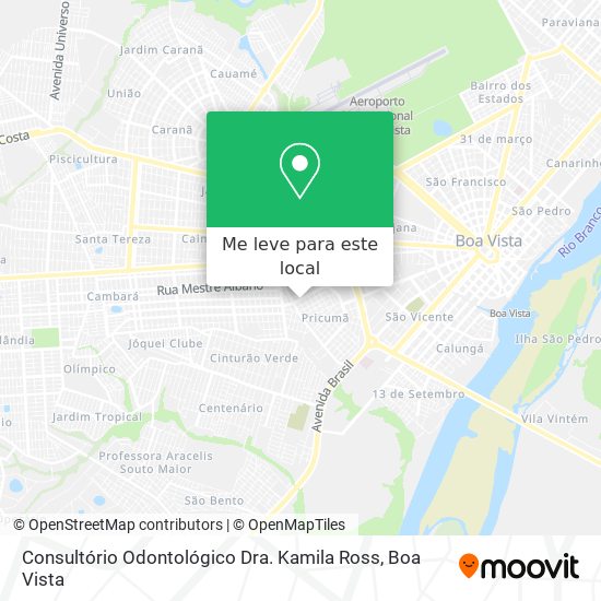 Consultório Odontológico Dra. Kamila Ross mapa