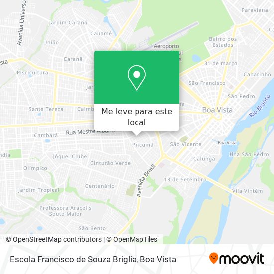 Escola Francisco de Souza Briglia mapa
