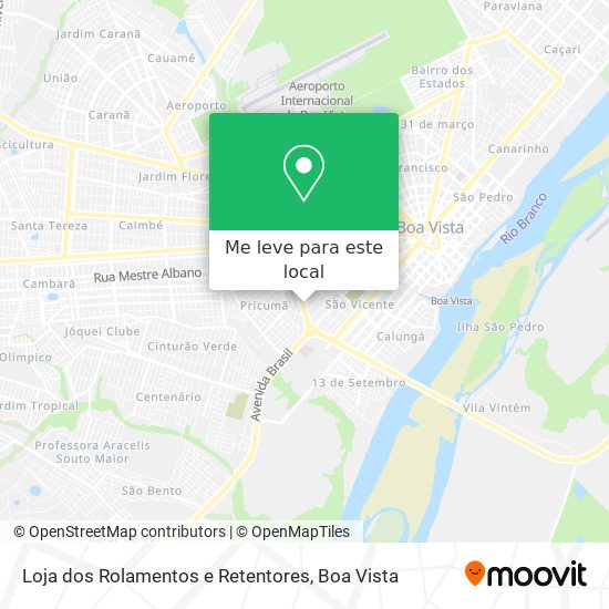 Loja dos Rolamentos e Retentores mapa