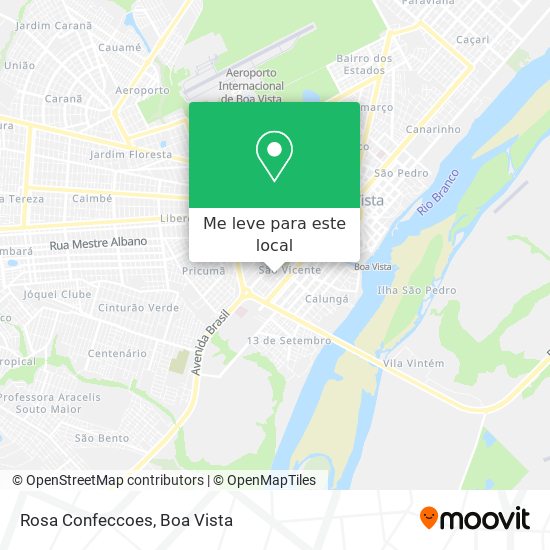 Rosa Confeccoes mapa