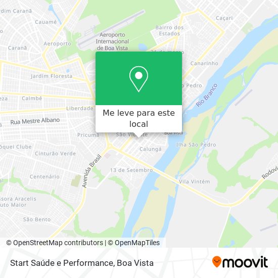 Start Saúde e Performance mapa