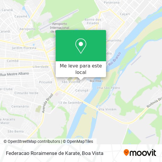 Federacao Roraimense de Karate mapa