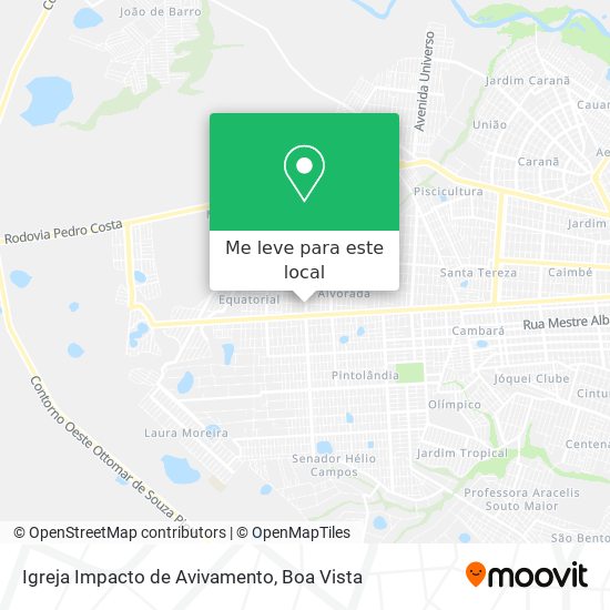 Igreja Impacto de Avivamento mapa