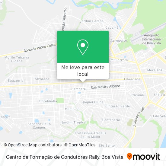 Centro de Formação de Condutores Rally mapa