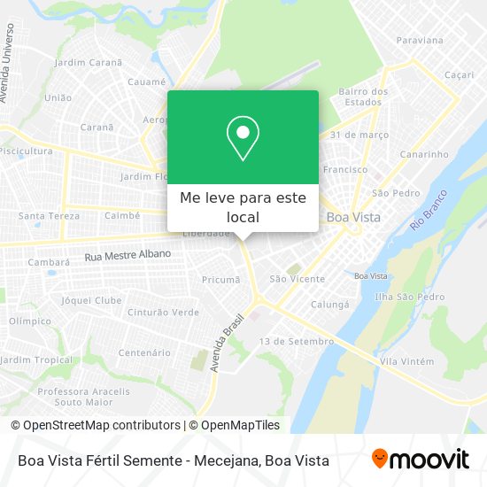Boa Vista Fértil Semente - Mecejana mapa