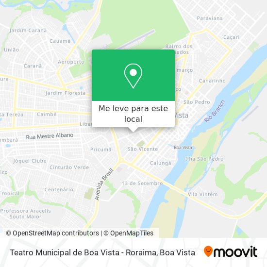 Teatro Municipal de Boa Vista - Roraima mapa