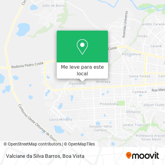 Valciane da Silva Barros mapa