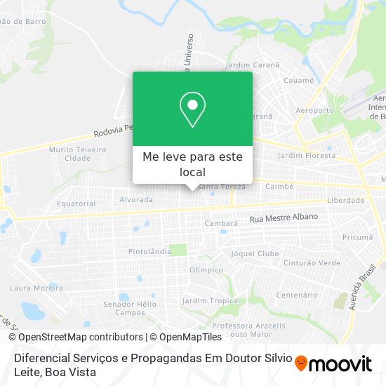 Diferencial Serviços e Propagandas Em Doutor Sílvio Leite mapa