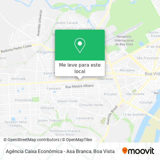 Agência Caixa Econômica - Asa Branca mapa