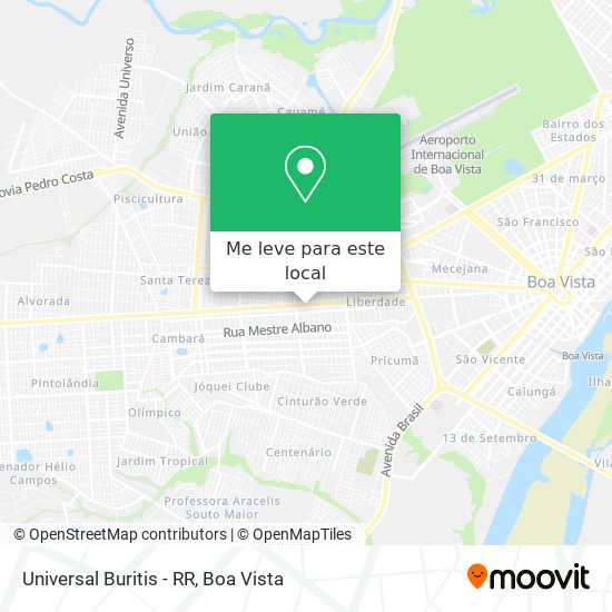 Universal Buritis - RR mapa