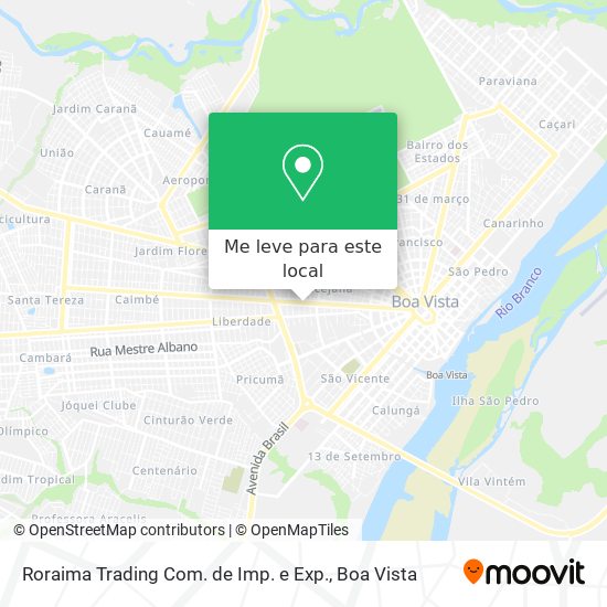 Roraima Trading Com. de Imp. e Exp. mapa