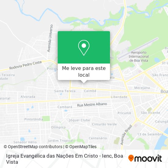 Igreja Evangélica das Nações Em Cristo - Ienc mapa