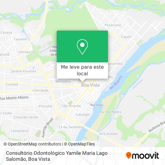 Consultório Odontológico Yamile Maria Lago Salomão mapa