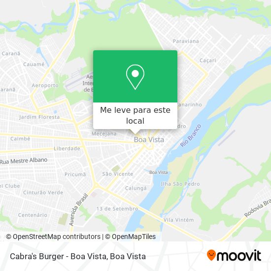 Cabra's Burger - Boa Vista mapa
