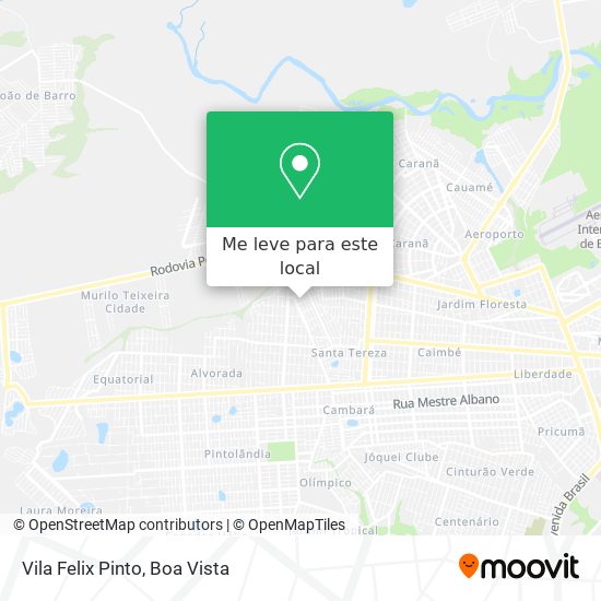 Vila Felix Pinto mapa