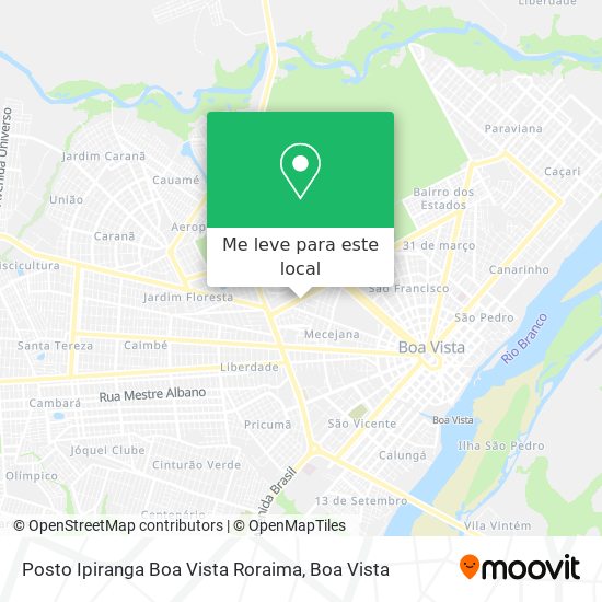 Posto Ipiranga Boa Vista Roraima mapa
