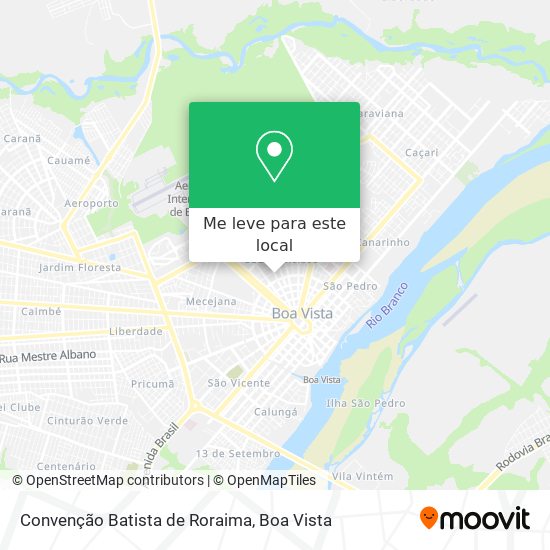 Convenção Batista de Roraima mapa