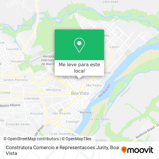 Construtora Comercio e Representacoes Jurity mapa