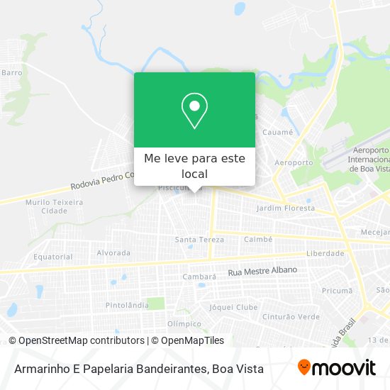 Armarinho E Papelaria Bandeirantes mapa