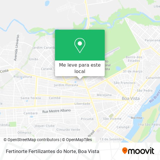 Fertinorte Fertilizantes do Norte mapa