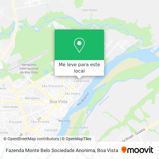 Fazenda Monte Belo Sociedade Anonima mapa