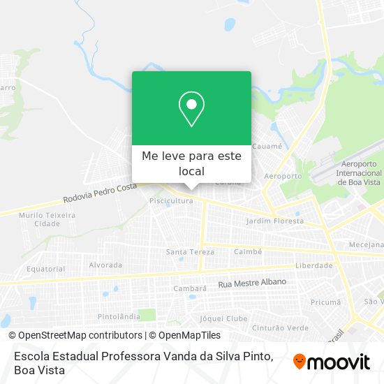 Escola Estadual Professora Vanda da Silva Pinto mapa