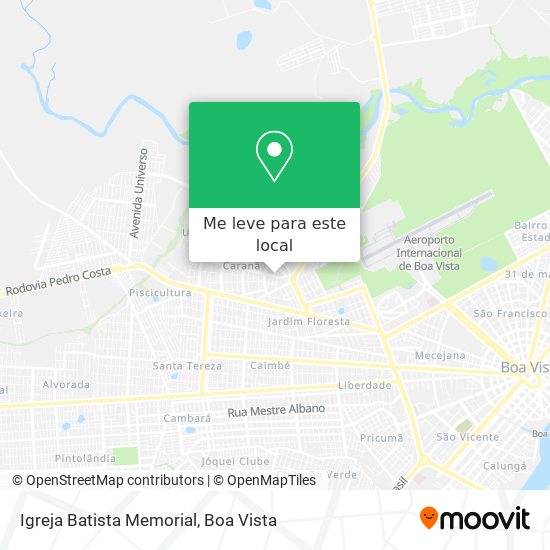 Igreja Batista Memorial mapa