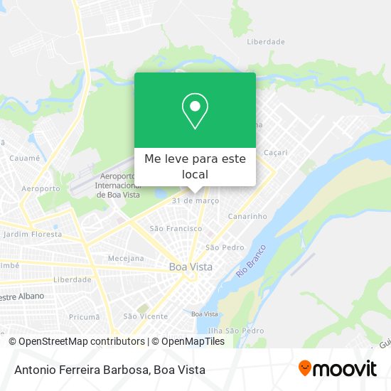 Antonio Ferreira Barbosa mapa