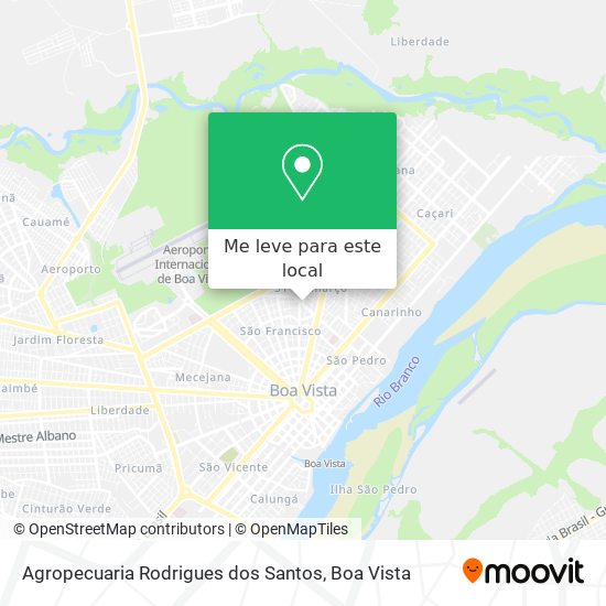 Agropecuaria Rodrigues dos Santos mapa