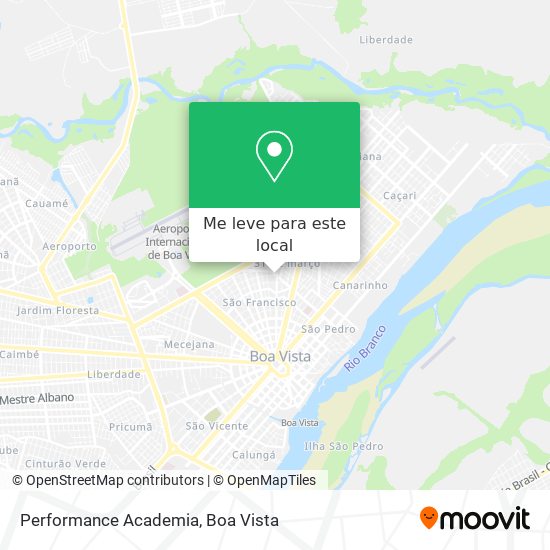 Performance Academia mapa