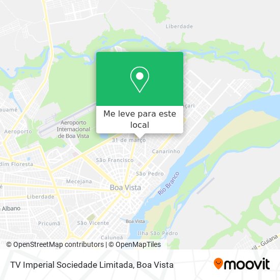 TV Imperial Sociedade Limitada mapa