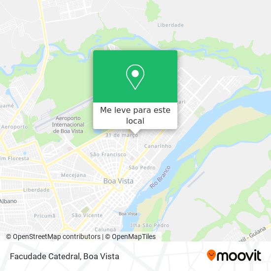 Facudade Catedral mapa