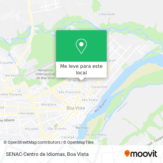 SENAC-Centro de Idiomas mapa