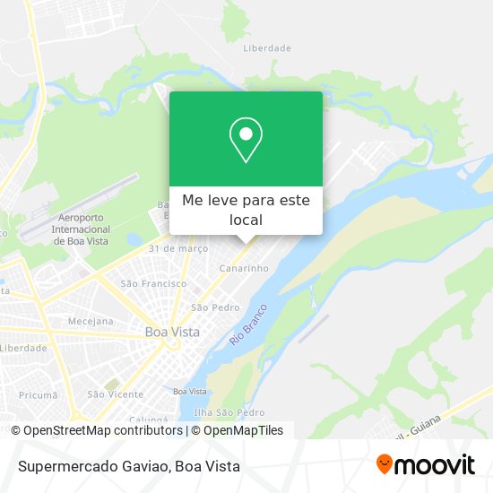 Supermercado Gaviao mapa