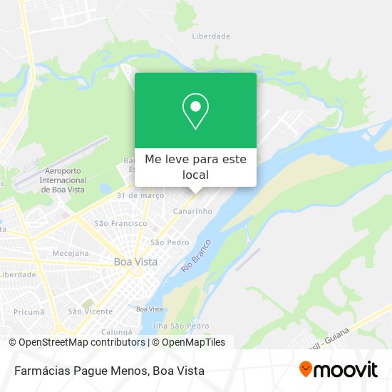 Farmácias Pague Menos mapa