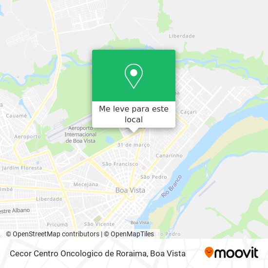 Cecor Centro Oncologico de Roraima mapa