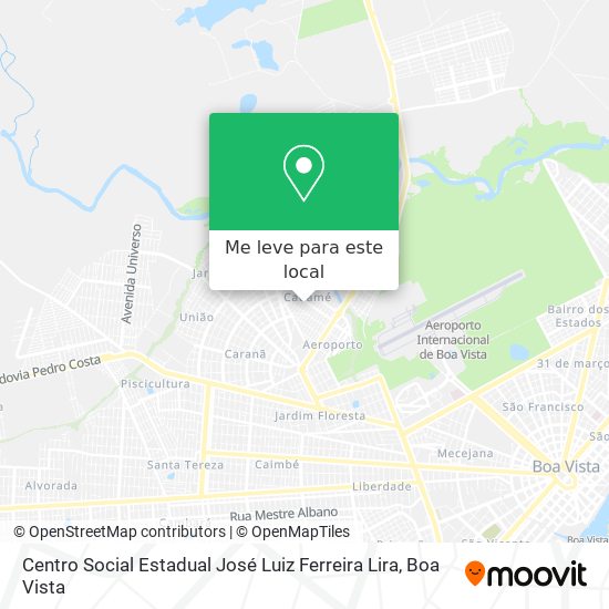 Centro Social Estadual José Luiz Ferreira Lira mapa