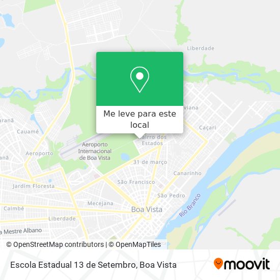 Escola Estadual 13 de Setembro mapa