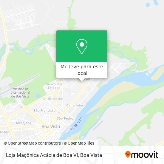 Loja Maçônica Acácia de Boa VI mapa