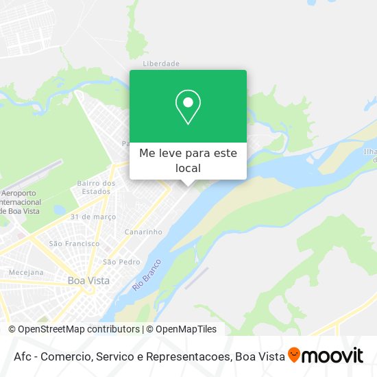 Afc - Comercio, Servico e Representacoes mapa