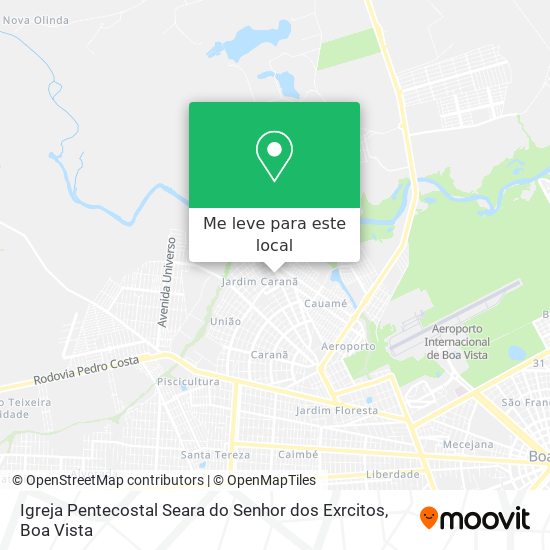 Igreja Pentecostal Seara do Senhor dos Exrcitos mapa