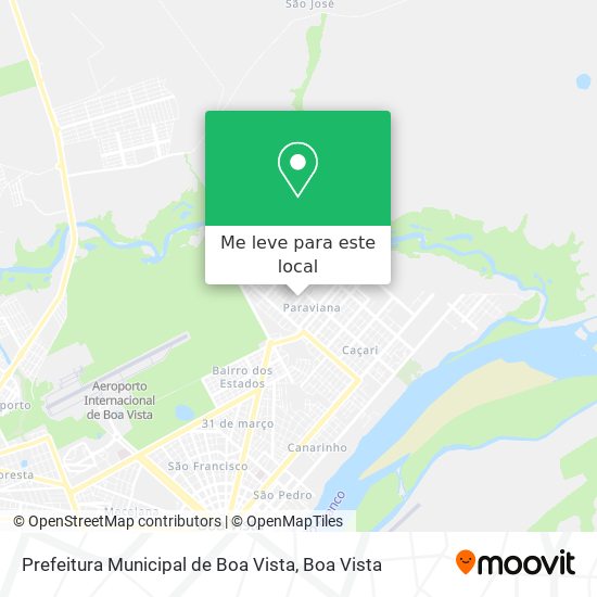 Prefeitura Municipal de Boa Vista mapa