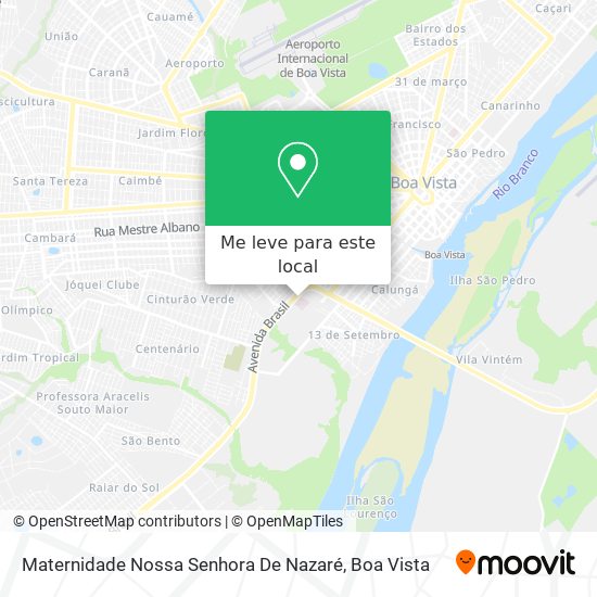 Maternidade Nossa Senhora De Nazaré mapa