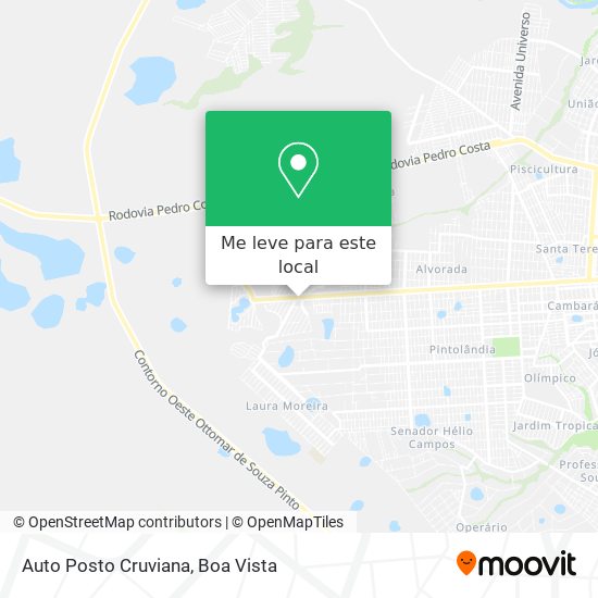 Auto Posto Cruviana mapa
